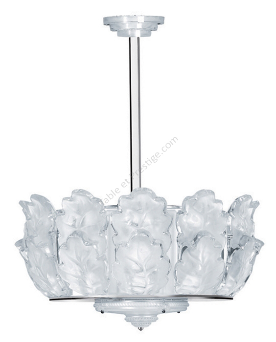 Oak chandelier Large size Chrome - Lalique